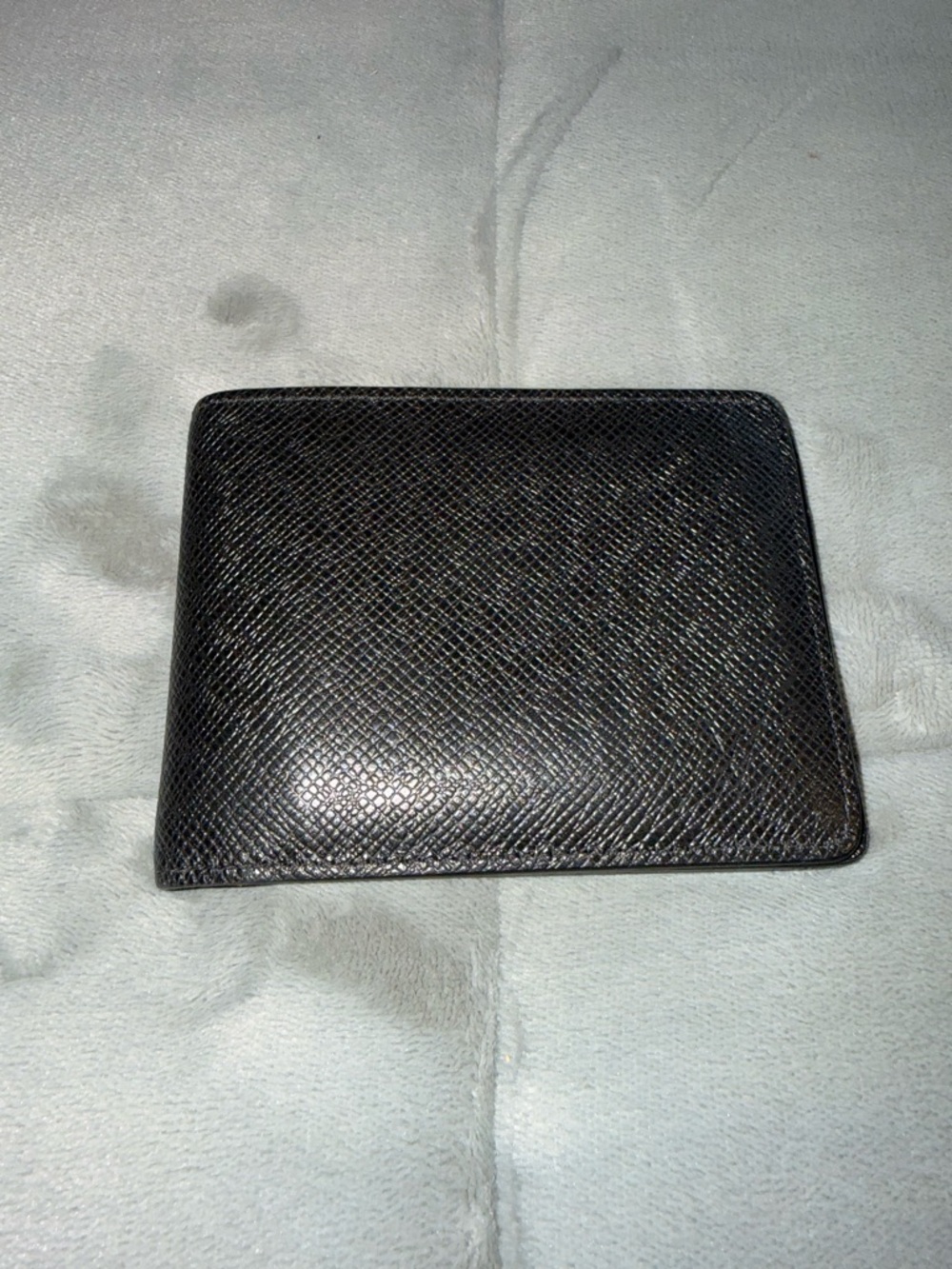 Louis Vuitton Taiga Leather Bifold Wallet – Black – Made in France